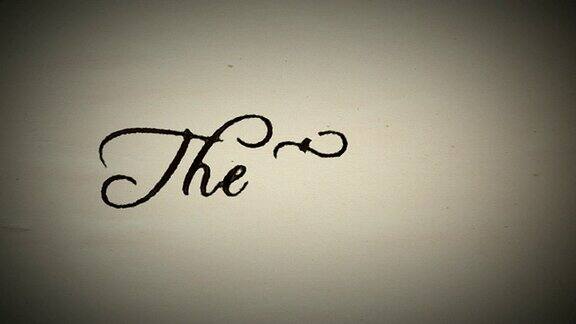 手写标题“结尾”