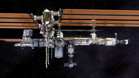 环绕国际空间站飞行