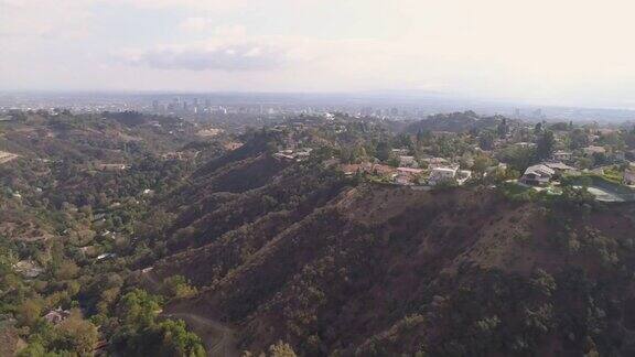 好莱坞山空中