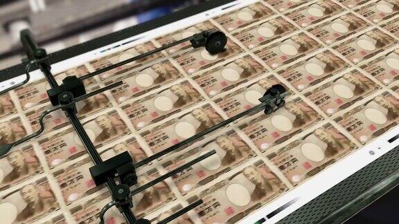 循环日元-10000日元-印钞-4K