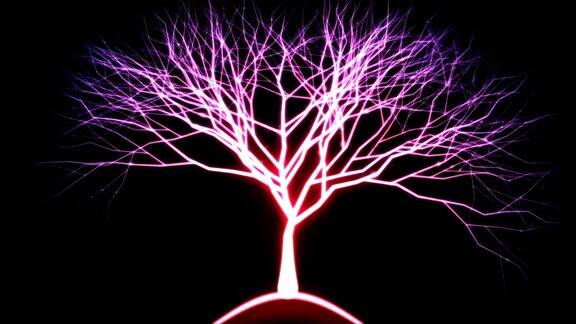 光粒子树-紫色