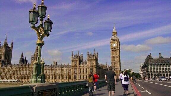 伦敦的国会大厦和大本钟