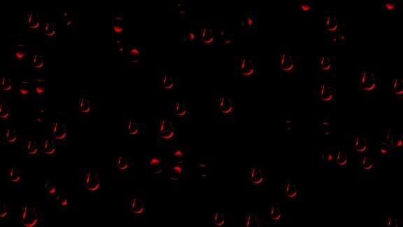血滴运动图形与夜间背景