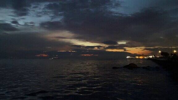 爱琴海上的日落