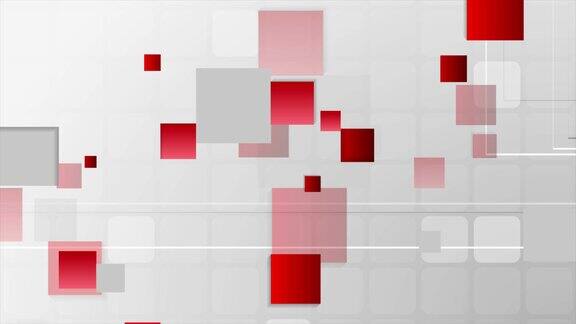 抽象未来技术红灰视频动画