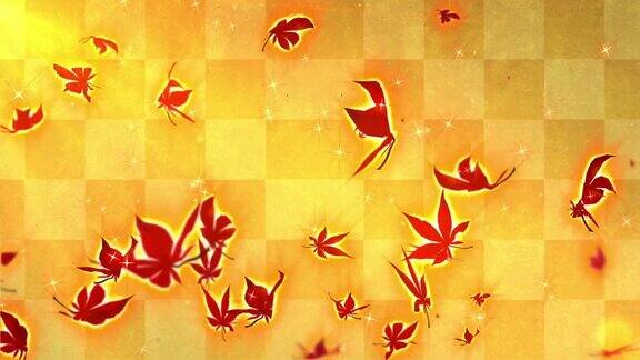 秋天枫叶粒子动画