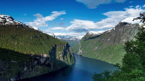 Geiranger峡湾挪威