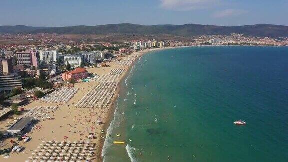 保加利亚黑海海岸的阳光沙滩