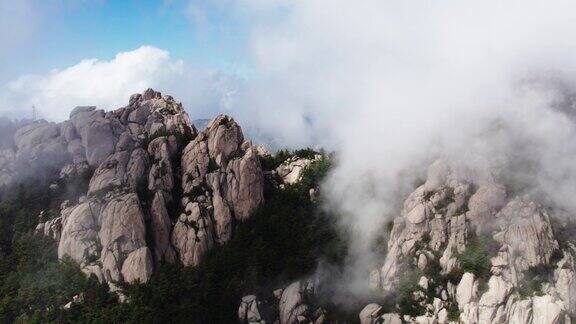 中国著名的崂山云海