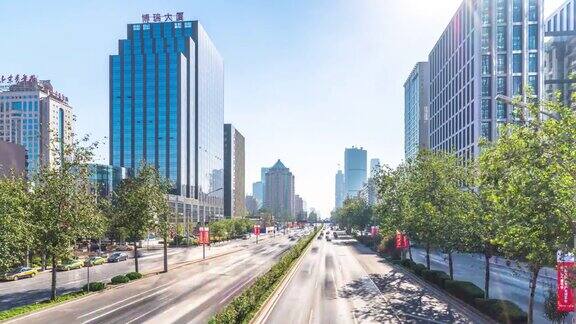 北京街道上的和繁忙的交通