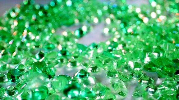 绿宝石宝石慢动作