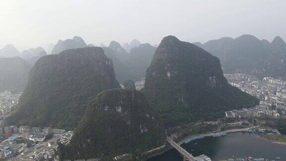 桂林乡村景观航拍