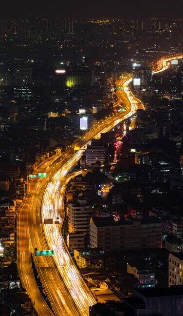 泰国曼谷的时光流逝高速公路