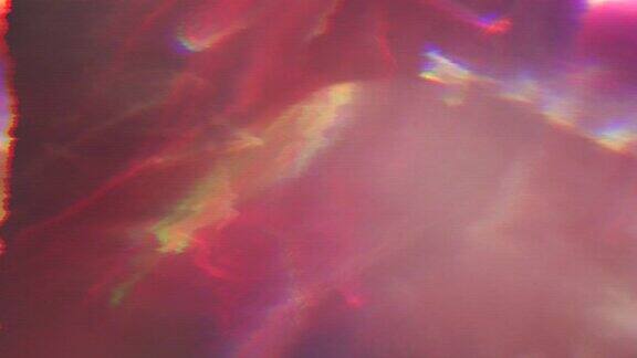 抽象赛博朋克迷幻混合的彩虹色调通过棱镜