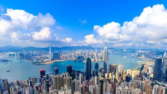 香港城市景观航拍
