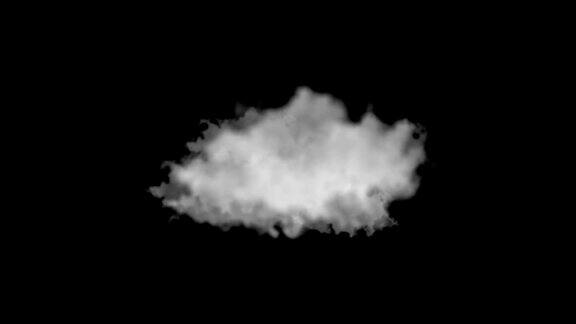 大气烟雾雾云平滑运动现代抽象背景动画3d渲染