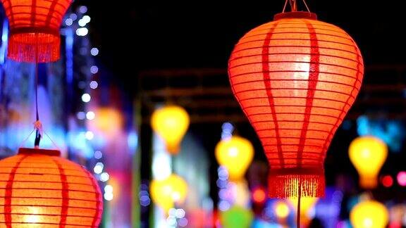 亚洲的灯笼在元宵节