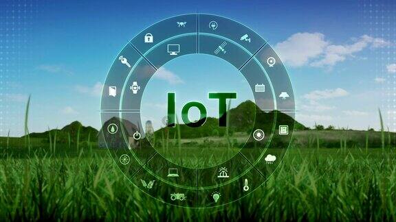 物联网技术在圆信息图形图标智慧农业智慧农业物联网第四次工业革命