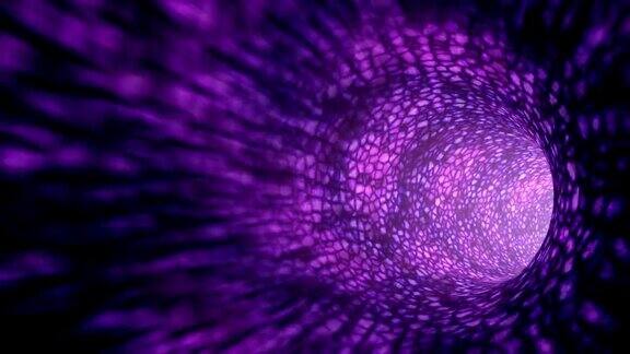 动画虫洞通过空间紫色