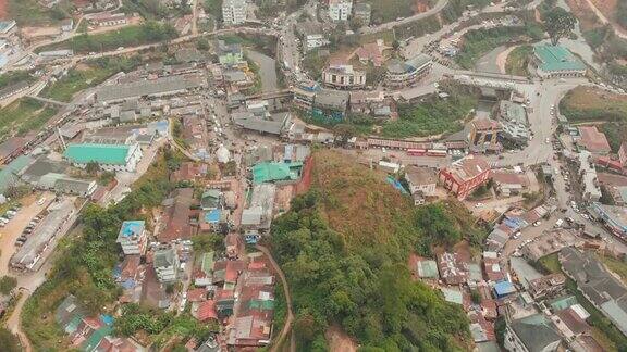 喀拉拉邦穆纳尔市的鸟瞰图印度