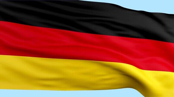 德国国旗挥舞可循环背景