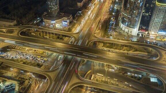 HAPAN鸟瞰图繁忙的天桥北京中国