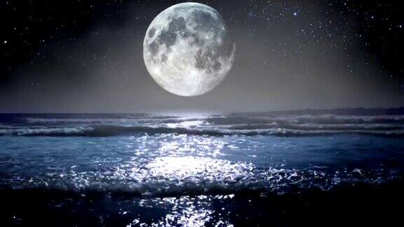 海上的大月亮高清