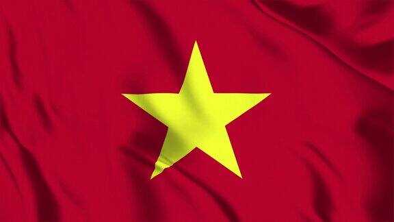 越南国旗循环可4K分辨率