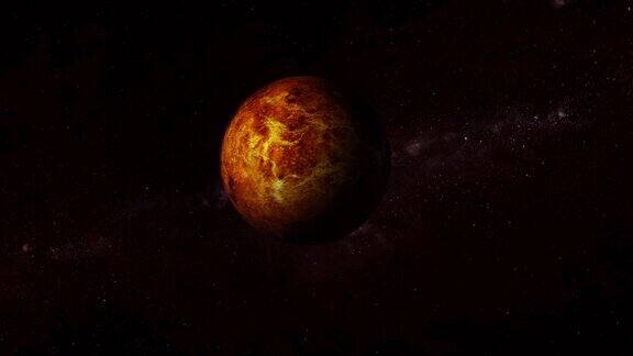 旋转观看3d金星表面现实行星