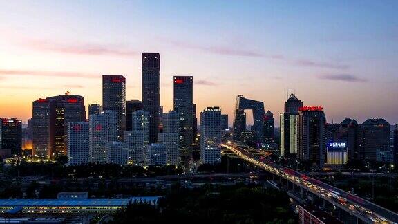 时光流逝的北京中央商务区