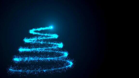 神奇的圣诞树假日抽象背景彩色3d渲染