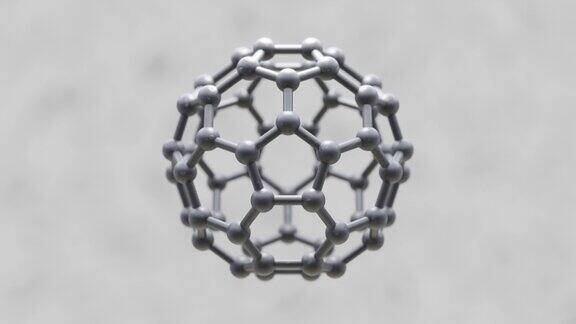 石墨烯C60buckballBuckminsterfullerene3D动画