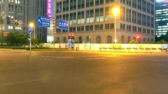 上海路夜景时间间隔4k