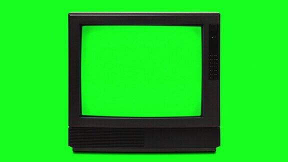 复古电视与彩色键内屏幕和彩色键背景MOD