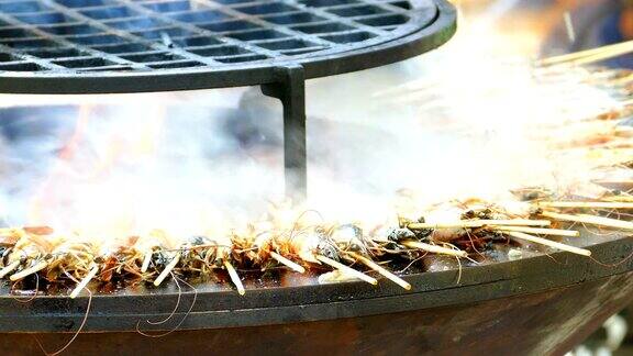 烤虾烹饪