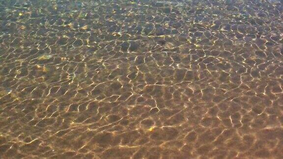 海浪的柔软沙滩的细沙纹理