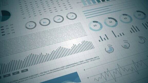 统计信息图表金融市场数据分析和报告数字和图表