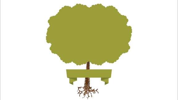 树木生态设计视频动画