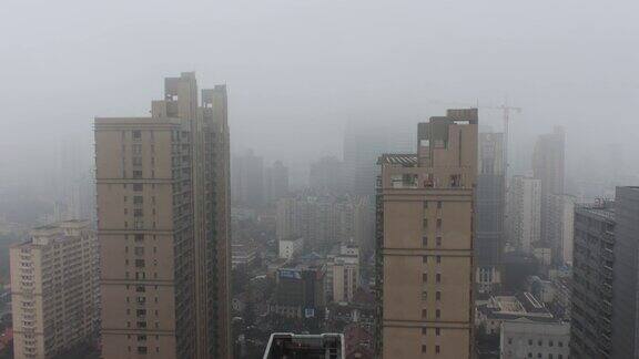 上海雾霾时间流逝