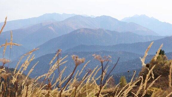 俄罗斯阿迪加山区的金秋