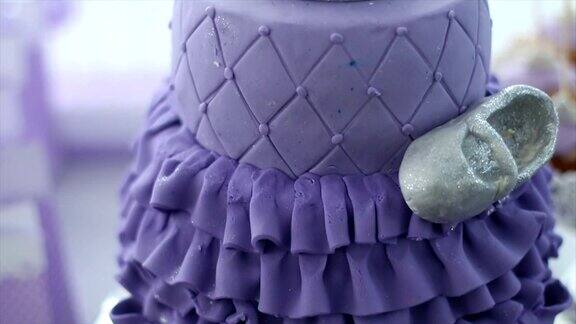 紫色生日宝宝蛋糕