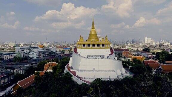 曼谷金山寺鸟瞰图