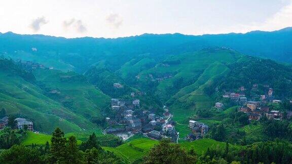 中国的山村航拍