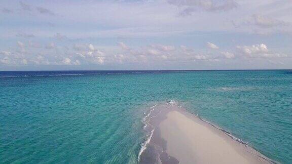 马尔代夫的天堂沙洲-从空中看