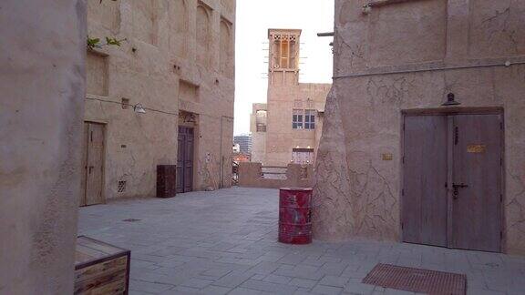 迪拜的AlSeef历史街区公共步行区