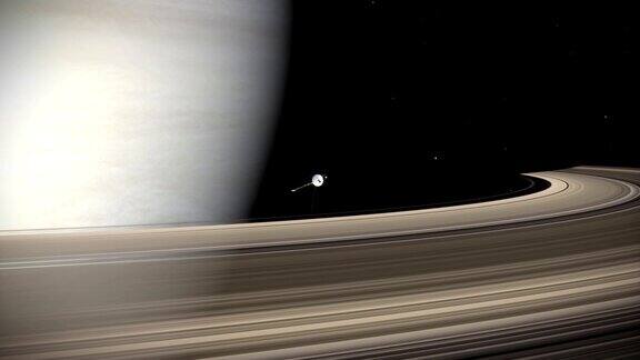 卡西尼号飞船靠近土星