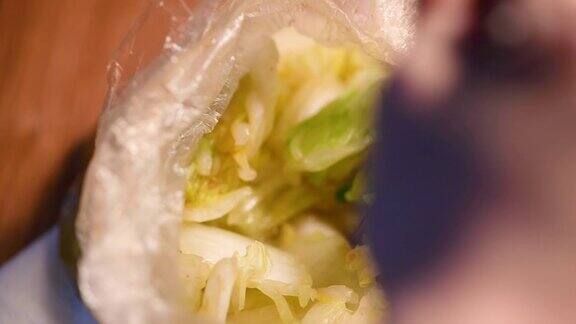 烹饪白菜泡菜