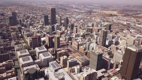 南非约翰内斯堡城市鸟瞰图