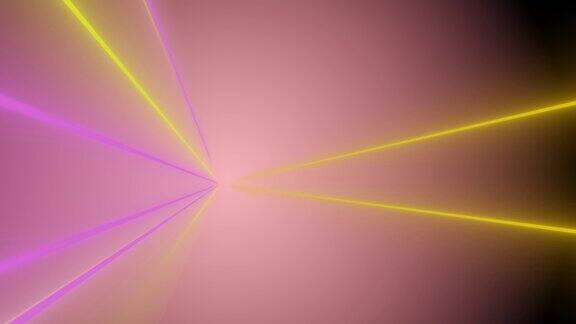 发光的霓虹灯抽象运动激光显示彩色股票视频