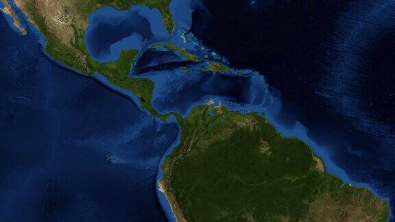 中美洲-来自太空的地球